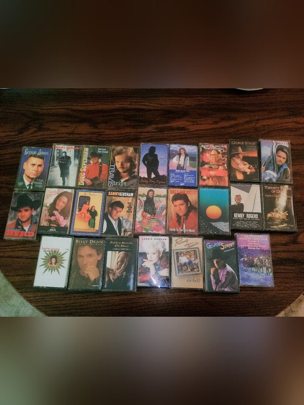 25 Country Cassette Lot - Play Tested - Randy Travis, George Straight, Reba